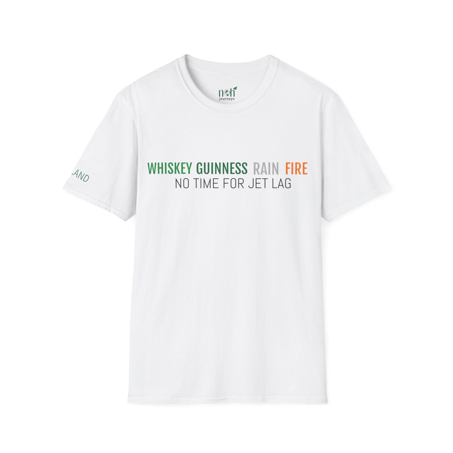 Whiskey, Guinness, Rain, Fire — Ireland Tee