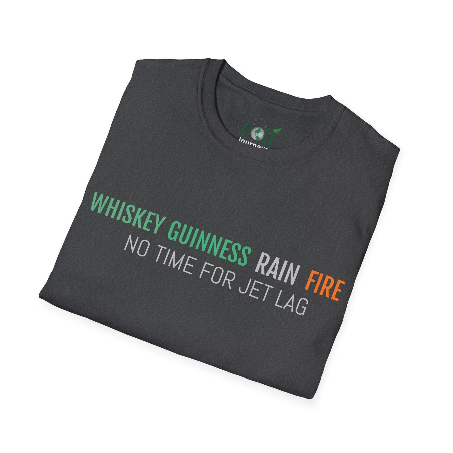Whiskey, Guinness, Rain, Fire — Ireland Tee